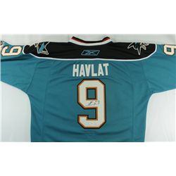 Martin Havlat Signed Sharks Jersey (JSA COA)