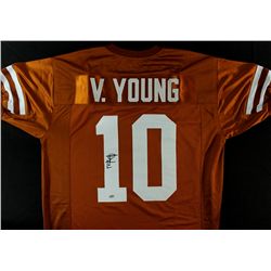 Vince Young Signed Texas Jersey (Schwartz COA)