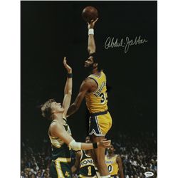 Kareem Abdul-Jabbar Signed Lakers 16x20 Photo (PSA COA)