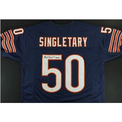 Mike Singletary Signed Bears Jersey Inscribed "HOF 98" (PSA COA)