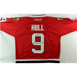 Bobby Hull Signed Blackhawks Jersey Inscribed "The Golden Jet" (Schwartz COA)