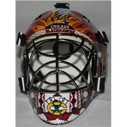 Corey Crawford Signed Blackhawks Mini Goalie Mask (Schwartz COA)