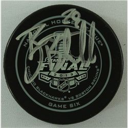 Bryan Bickell Signed 2013 Stanley Cup Finals Game Six Hockey Puck (Schwartz COA)
