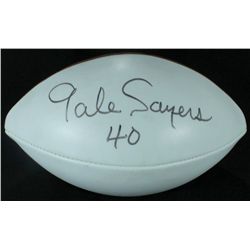 Gale Sayers Signed White Panel NFL Game Ball (JSA COA)