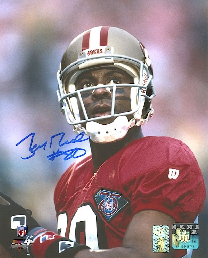 Jerry Rice Signed 49ers 8x10 Photo (Rice Hologram)