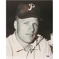 Richie Ashburn Signed Phillies 8x10 Photo (PSA COA)