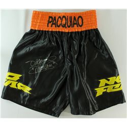 Manny Pacquiao Signed Boxing Shorts Inscribed "Pacman" (Pacquiao COA)