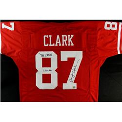 Dwight Clark Signed 49ers Jersey Inscribed "The Catch" & "1-10-82" (Clark Hologram)