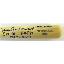 Ernie Banks Signed Baseball Bat Inscribed "HOF '84", "573 HR's", "MVP '69" & "No. 3" (Reggie Jackson