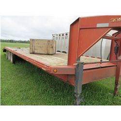 Skyreach 30' Gooseneck Flat Deck Trailer