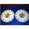 Image 1 : Pair of French faience plates made by Pornic