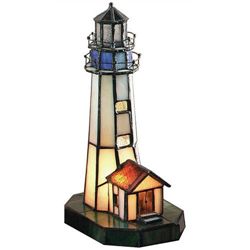 Tiffany Style Maritime Lighthouse Lamp
