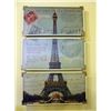 Image 1 : Large Post Script Eiffel Tower Carte Postale (3 panels)