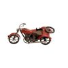Image 1 : Handmade Vintage-style Metal Model Motorcycle with Side