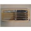 Image 1 : Set of 6 authentic French Laguiole steak knives black