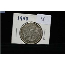 1943 Canadian fifty cent piece