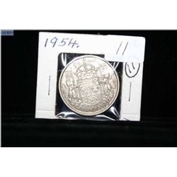 1954 Canadian fifty cent piece