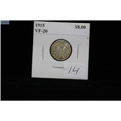 1915 Canadian dime
