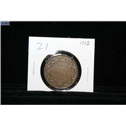 1915 Canadian one cent