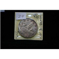 1954 Canadian silver dollar