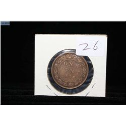 1896 Canadian one cent coin