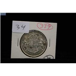 1952 Canadian fifty cent piece