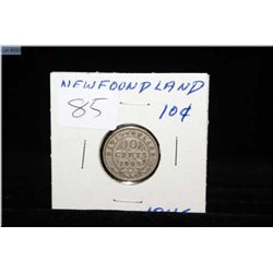 1945 Newfoundland ten cent coin