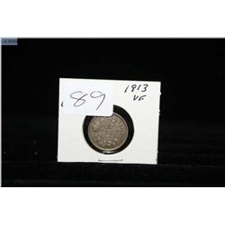 1913 Canadian five cent coin