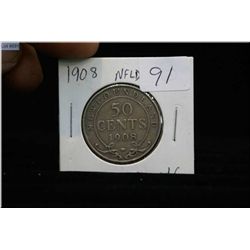 1908 Newfoundland fifty cent piece