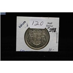 1956 Canadian fifty cent piece