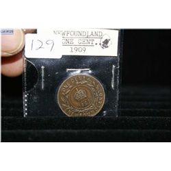 1909 Newfoundland 1 cent coin