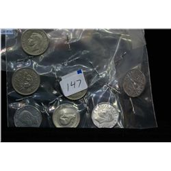 Collection of 1940's Canadian 5 cent coins