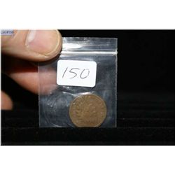 1897 US Indian head 1 cent coin