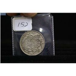 1939 Canadian fifty cent piece