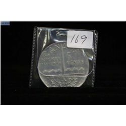 1751-1951 large five cent coin