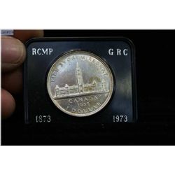 1939 Canadian silver dollar in case