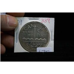 1751-1951 large Canadian five cent