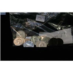 18 assorted five cent coins dating from 1937-1947