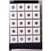 Image 2 : 20 Canadian five cent coins, various dates 1923-1956