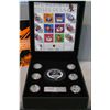 Image 1 : Boxed set of NHL All Stars 2003 commemorative stamp and medallion set