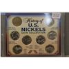 Image 1 : Cased American "History of the US Nickel" coin collection