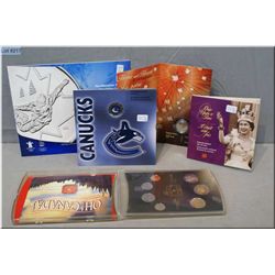 Five Canadian collector's coin sets including 2003 Home and Heart of the polar bear coin, 1998 Royal