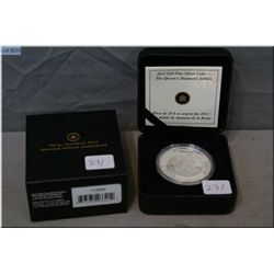Boxed Canadian "The Queen's Diamond Jubilee" fine silver $15 coin