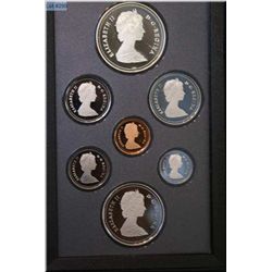 Cased Royal Canadian Mint 1987 proof coin set including silver Davis Strait commemorative coin