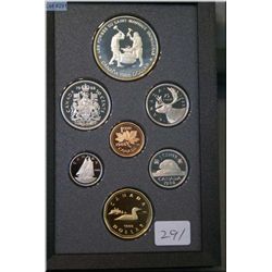Cased Royal Canadian Mint 1988 proof coin set including Les Forges Du Saint Maurice Ironworks silver