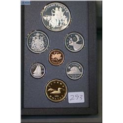 Cased Royal Canadian Mint 1990 proof coin set including silver Kelsey commemorative coin