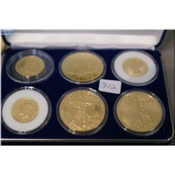 American National Collector's Mint gold plated coin set