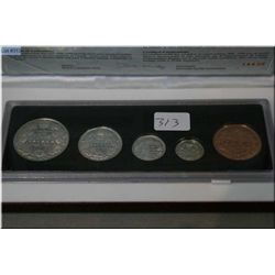 Boxed Canadian 90th Anniversary Royal Canadian Mint sterling silver coin set