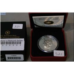 Boxed 2012 Queen's Diamond Jubilee 99.99% fine silver $20 coin