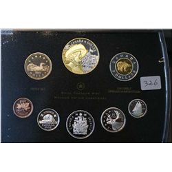 Cased Royal Canadian Mint 2008 proof coin set including silver Echoes of History 400th Anniversary o